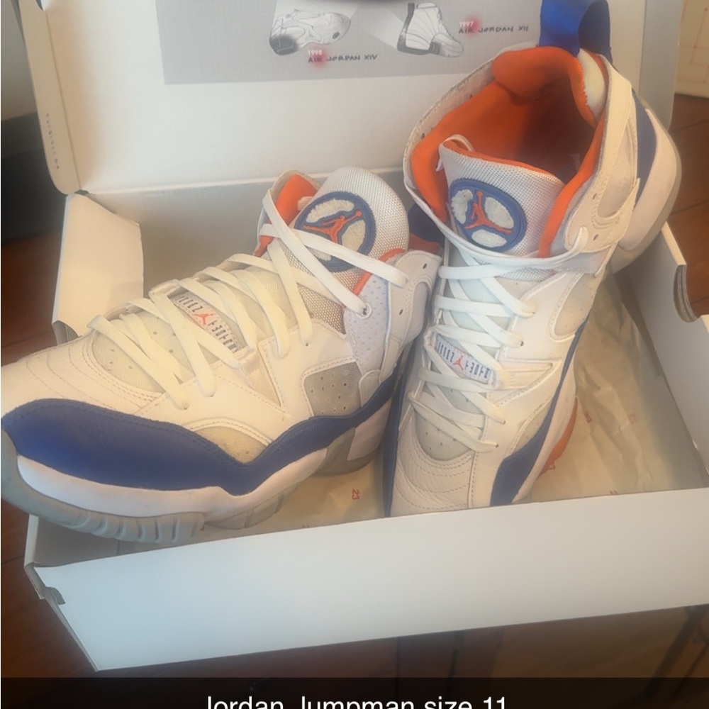 Jordan Jumpman Men's White and Blue Shoes